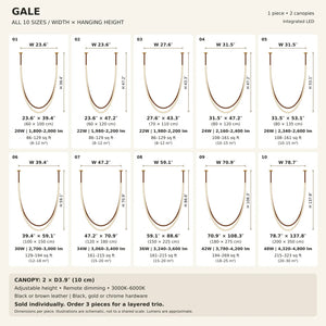 Gale Leather Belt Chandelier Modern Chandelier