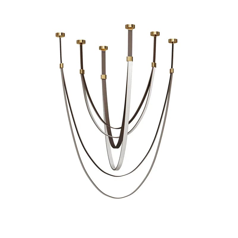 Gale Leather Belt Chandelier Modern Chandelier