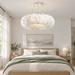 Glade Ostrich Feather Chandelier Modern Chandelier