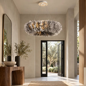 Glade Ostrich Feather Chandelier Modern Chandelier