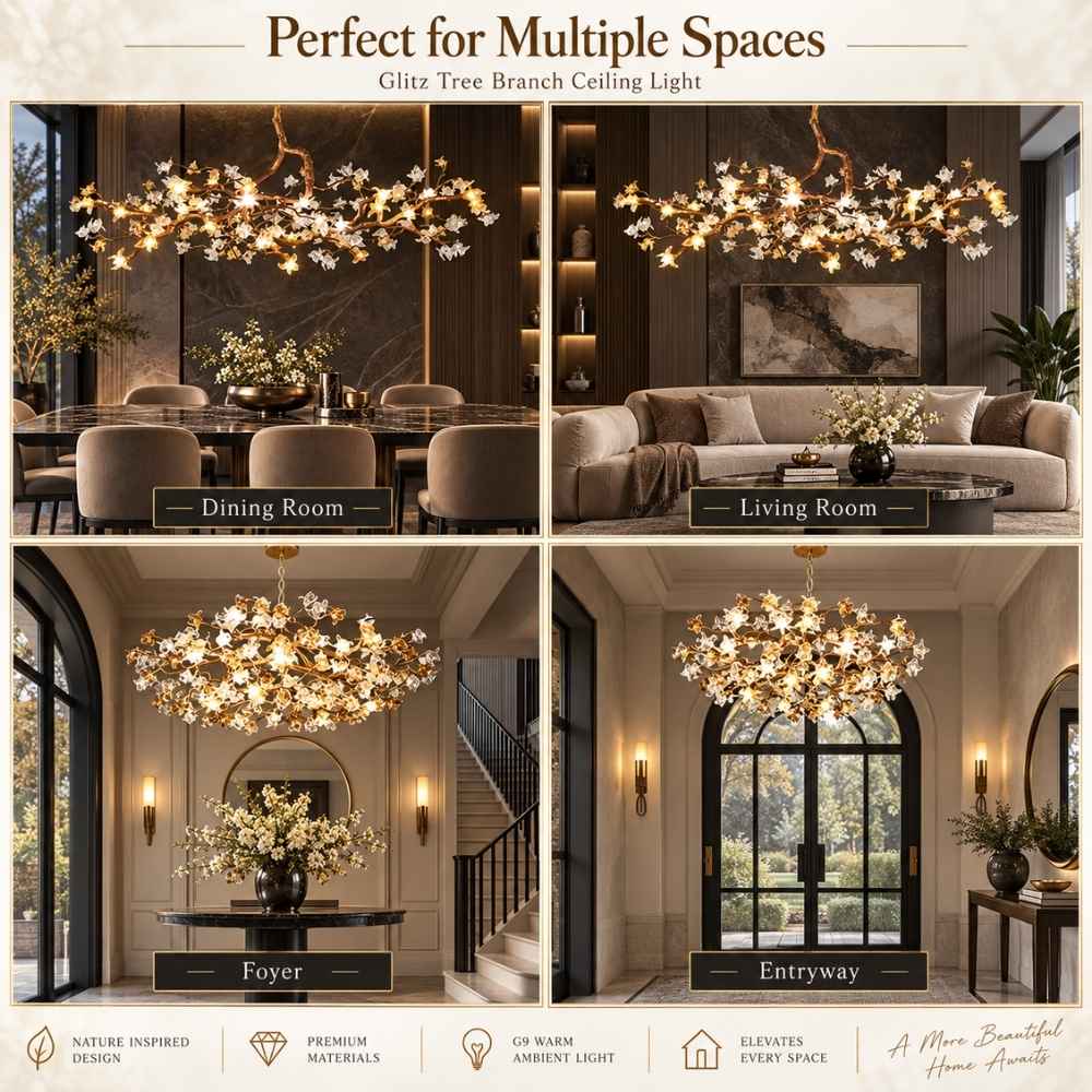 Glitz Tree Branch Ceiling Light Modern Chandelier