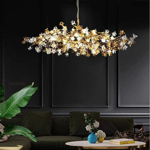 Glitz Tree Branch Ceiling Light Linear 39.4'' / Warm White 3000K Modern Chandelier