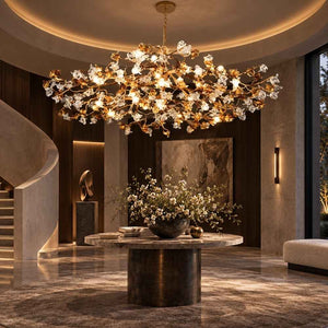 Glitz Tree Branch Ceiling Light Round 23.6'' / Warm White 3000K Modern Chandelier