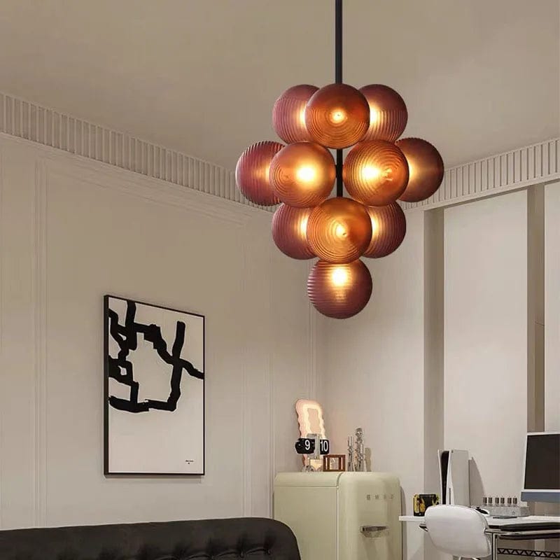 Glo Modern Glass Grape Chandelier Modern Chandelier