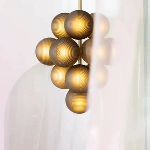 Glo Modern Glass Grape Chandelier Modern Chandelier