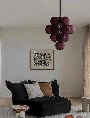 Glo Modern Glass Grape Chandelier Modern Chandelier