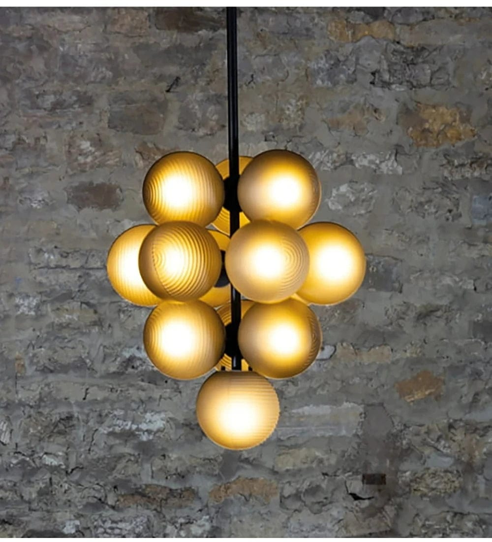 Glo Modern Glass Grape Chandelier Modern Chandelier