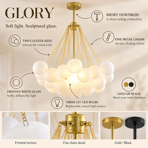 Glory Glass Bubble Chandelier Modern Chandelier