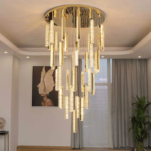 Gwen Crystal Staircase Chandelier Modern Chandelier