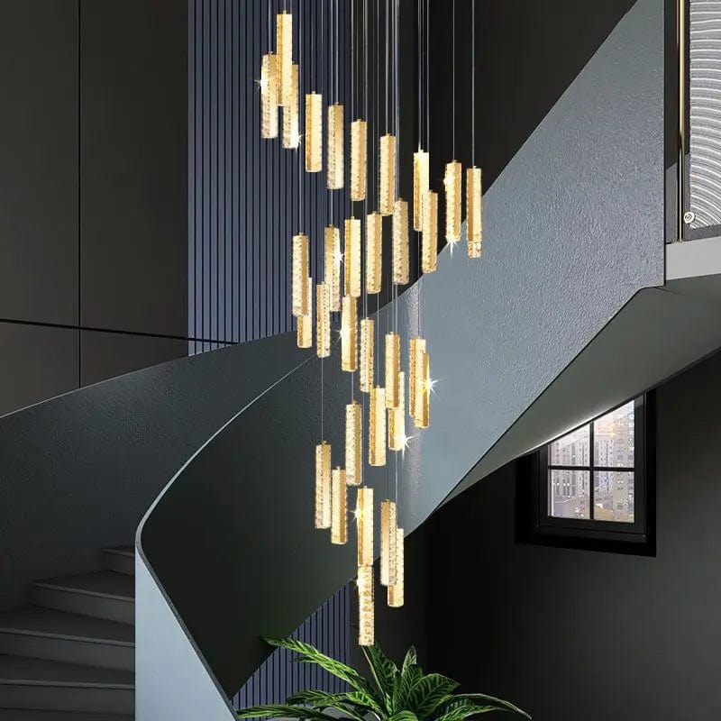 Gwen Crystal Staircase Chandelier Modern Chandelier