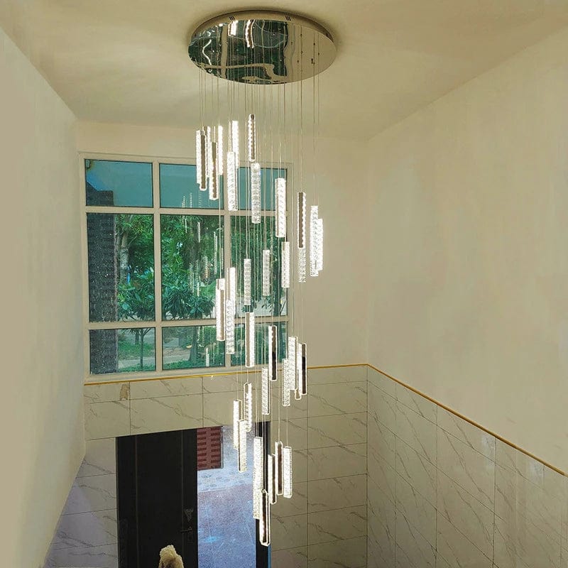 Gwen Crystal Staircase Chandelier Modern Chandelier