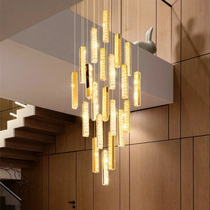 Gwen Crystal Staircase Chandelier Modern Chandelier