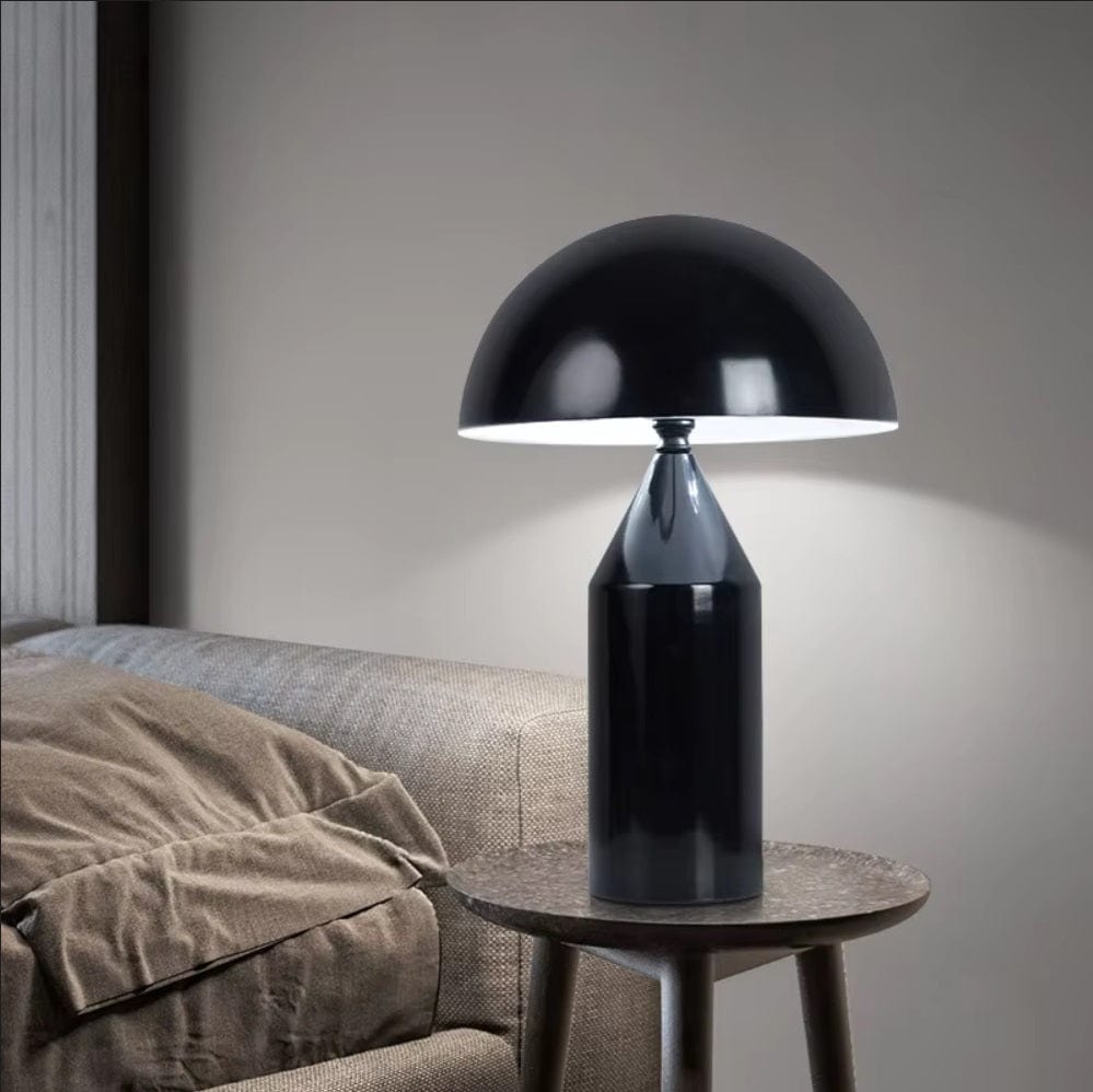 Harper Mushroom Table Lamp Black-Small / Warm White 3000K Modern Chandelier