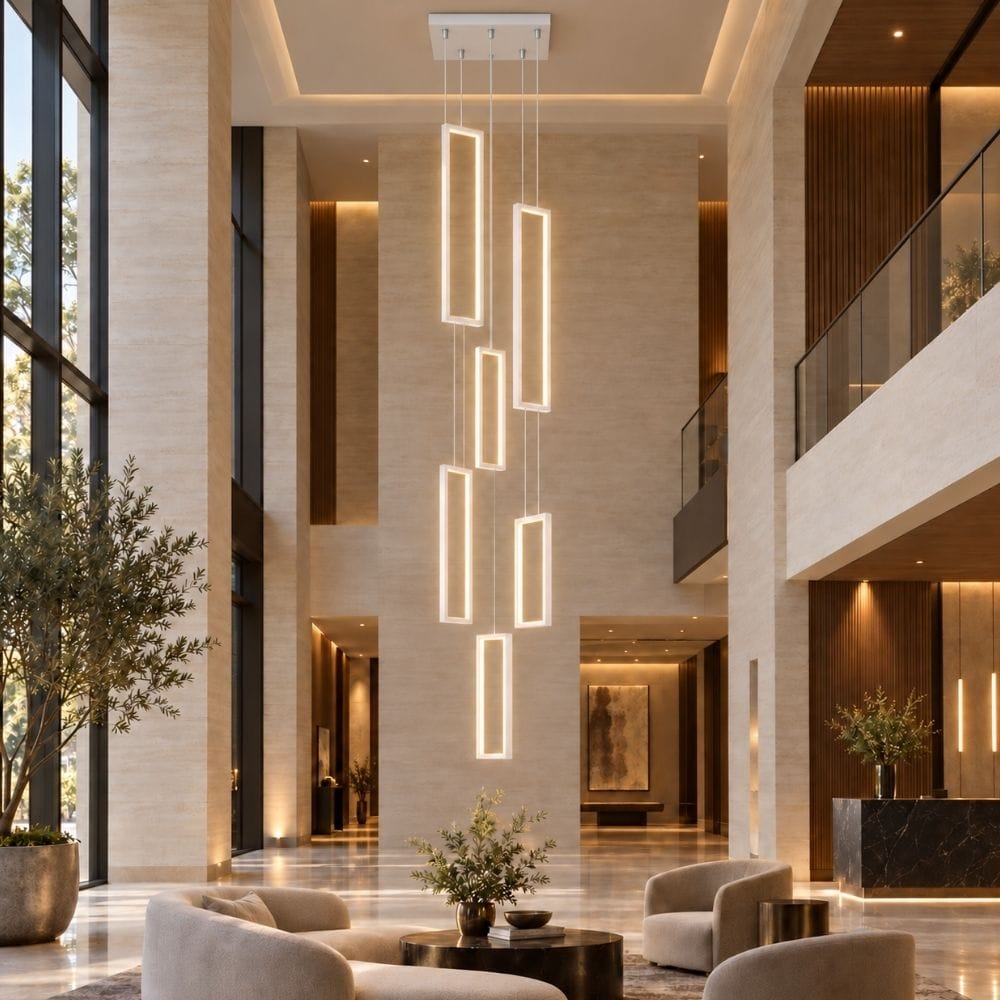 Haze Rectangle Pendant Chandelier Modern Chandelier