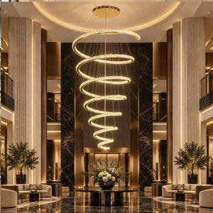 Hazel Oversized Crystal Chandelier Modern Chandelier