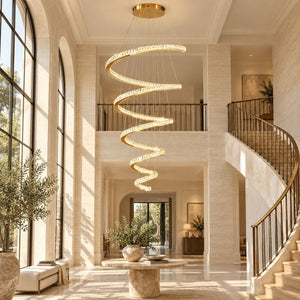Hazel Oversized Crystal Chandelier Modern Chandelier