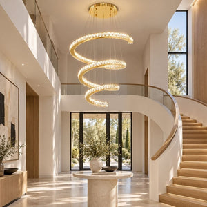 Hazel Oversized Crystal Chandelier Modern Chandelier