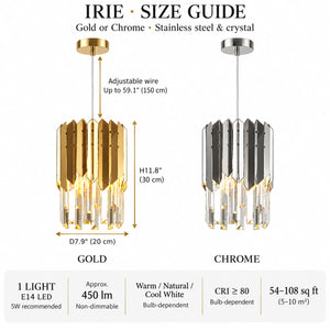Irie Modern Crystal Pendant Light Modern Chandelier