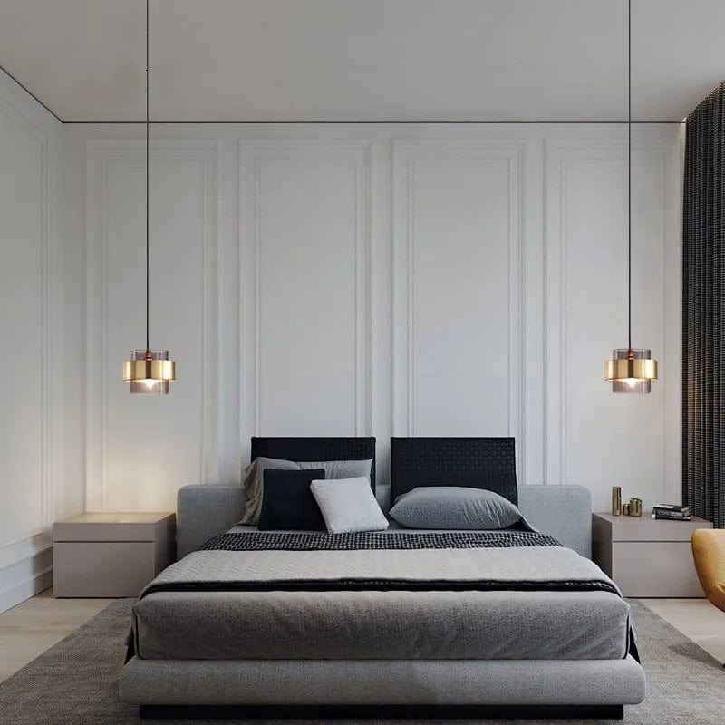 Iris Gold Glass Pendant Light