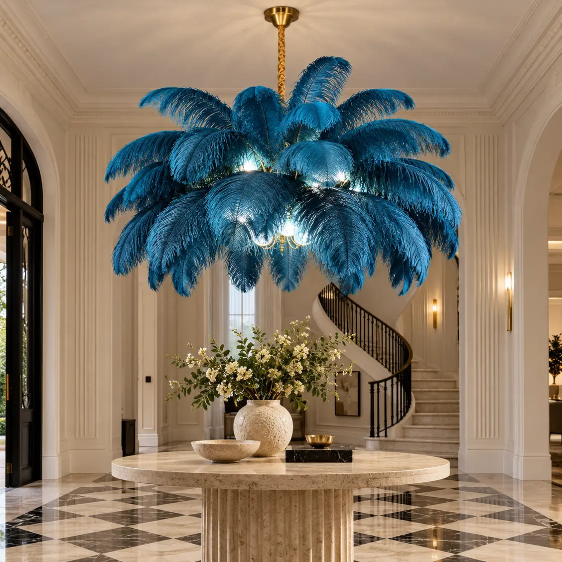 Jack Feather Chandelier Modern Chandelier