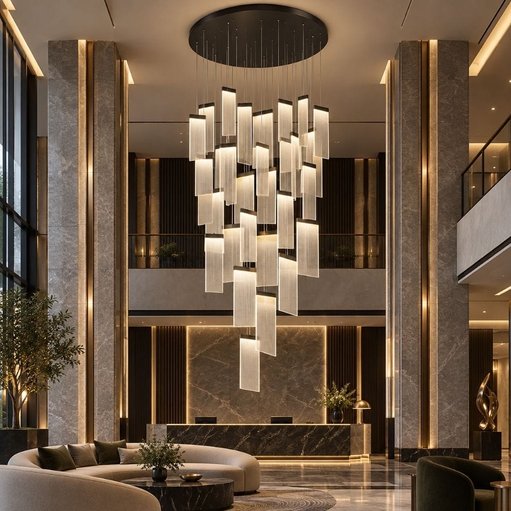 Jane Gold Staircase Chandelier Modern Chandelier