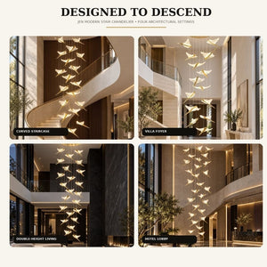 Jen Modern Stair Chandelier Modern Chandelier