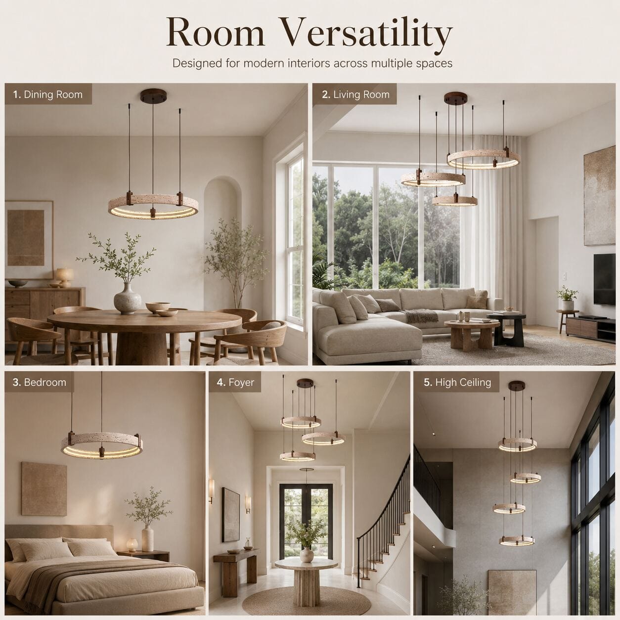 Joy Modern Natural Stone Chandelier Modern Chandelier