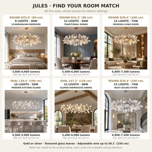 Jules Gold Branch Chandelier Modern Chandelier