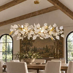 Jules Gold Branch Chandelier Linear 39.37" (100 cm) / Warm White 3000K Modern Chandelier