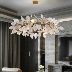 Jules Gold Branch Chandelier Round 23.62" (60 cm) / Warm White 3000K Modern Chandelier