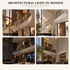 Kate Modern Stairwell Chandelier Modern Chandelier
