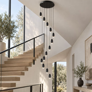 Kate Modern Stairwell Chandelier Modern Chandelier