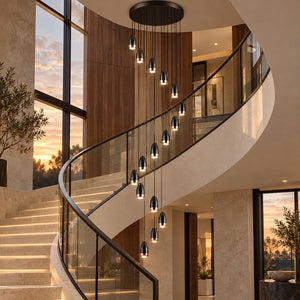 Kate Modern Stairwell Chandelier Modern Chandelier