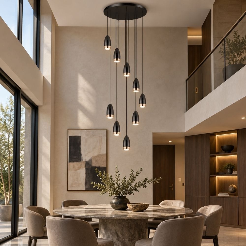 Kate Modern Stairwell Chandelier Modern Chandelier