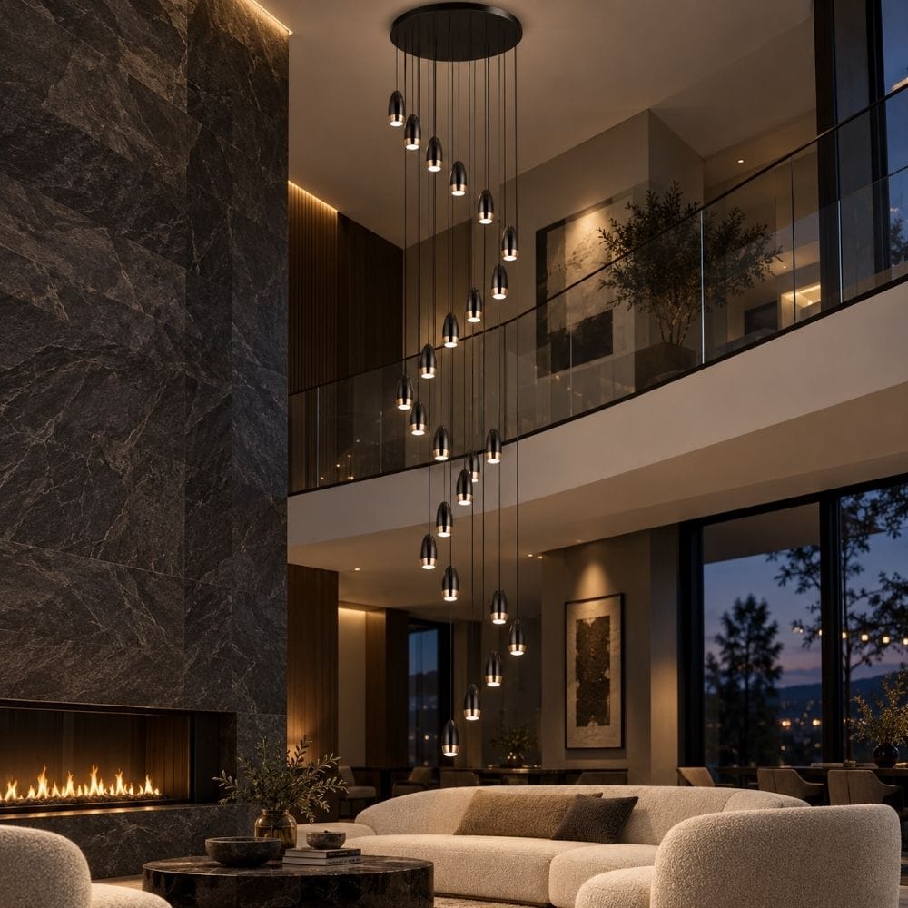 Kate Modern Stairwell Chandelier Modern Chandelier