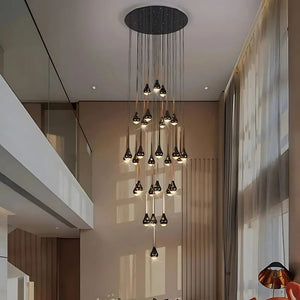 Kayl Geometric Staircase chandelier Modern Chandelier