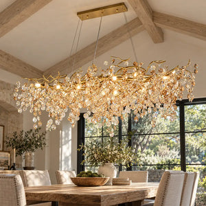 Kelie Art Deco Crystal Chandelier Modern Chandelier