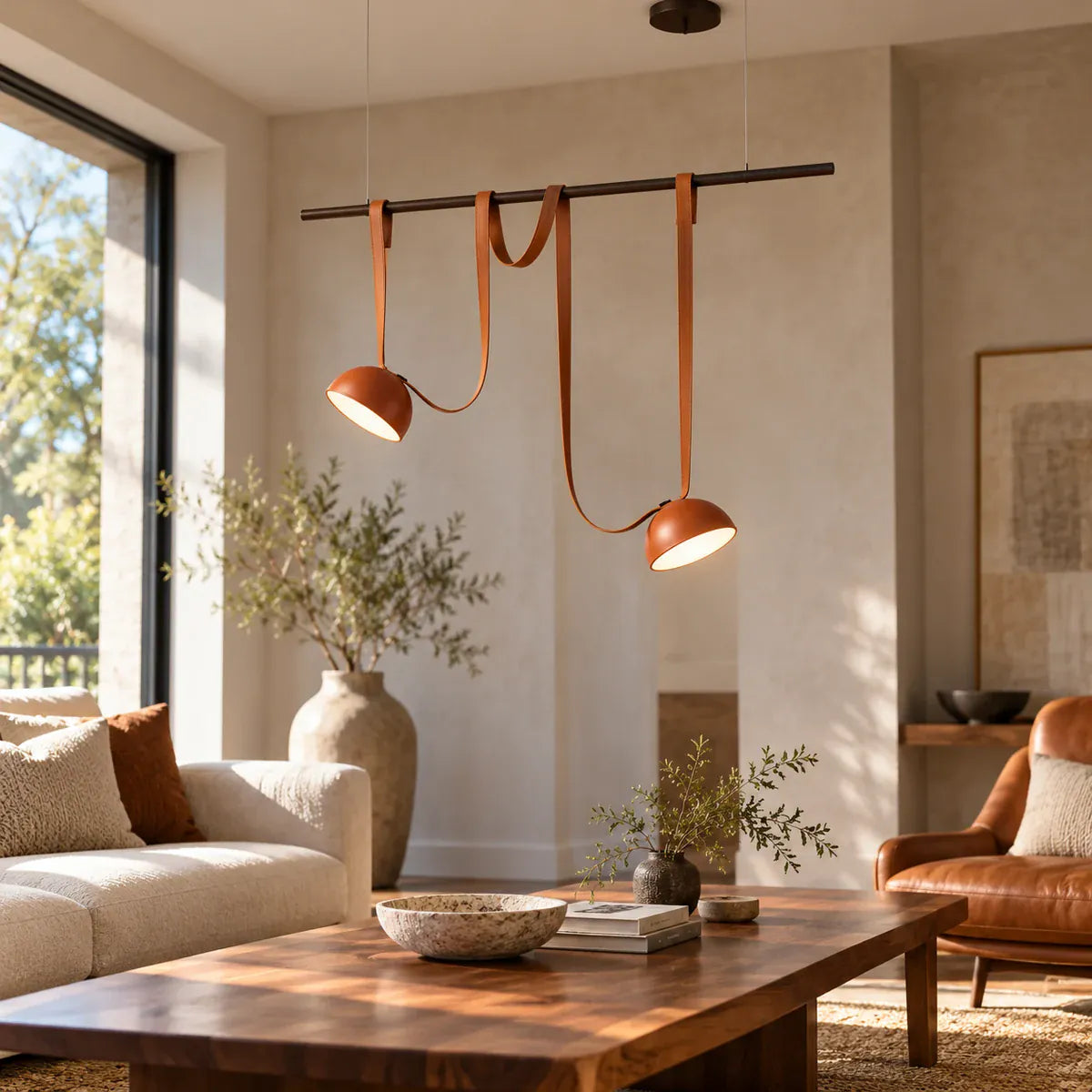 Kyla Multi Light Pendant Chandelier Orange / 2 / Warm White 3000k Modern Chandelier