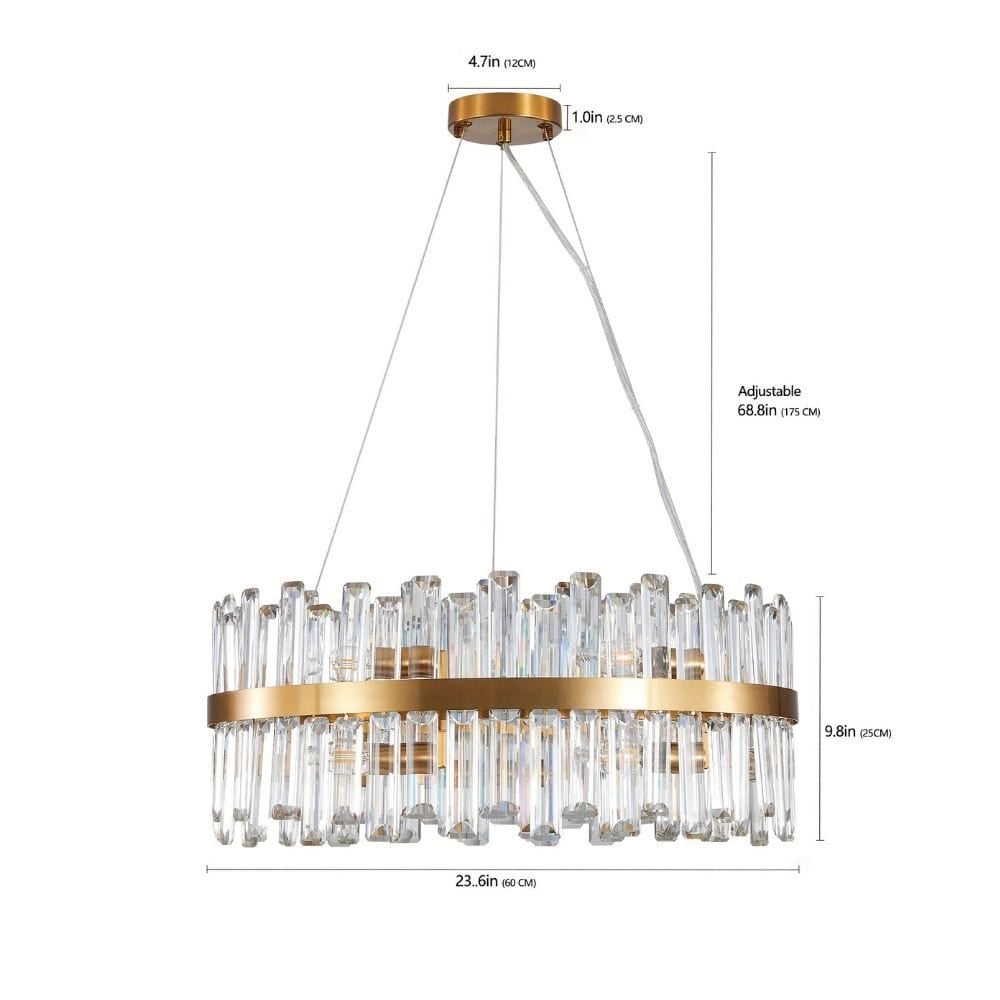 Lance Small Crystal Chandelier Modern Chandelier