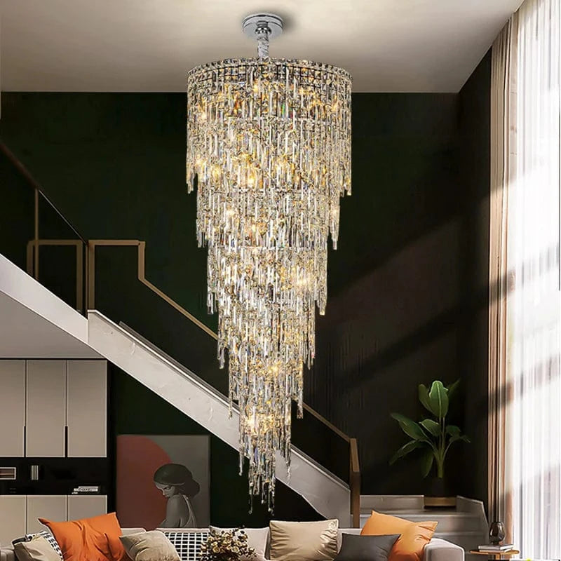 Large Crystal Entryway Chandelier Modern Chandelier