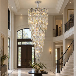 Large Crystal Entryway Chandelier Modern Chandelier