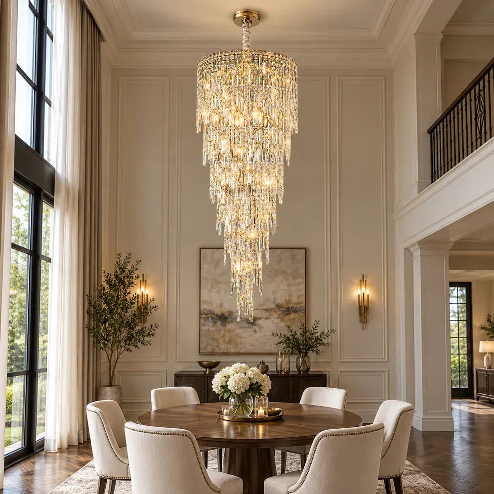 Large Crystal Entryway Chandelier Modern Chandelier