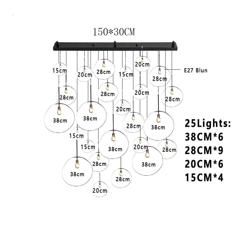 Lava Bubble Pendant Chandelier Modern Chandelier