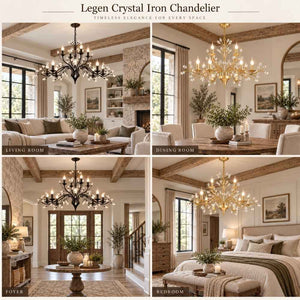 Legen Crystal Iron Chandelier Modern Chandelier