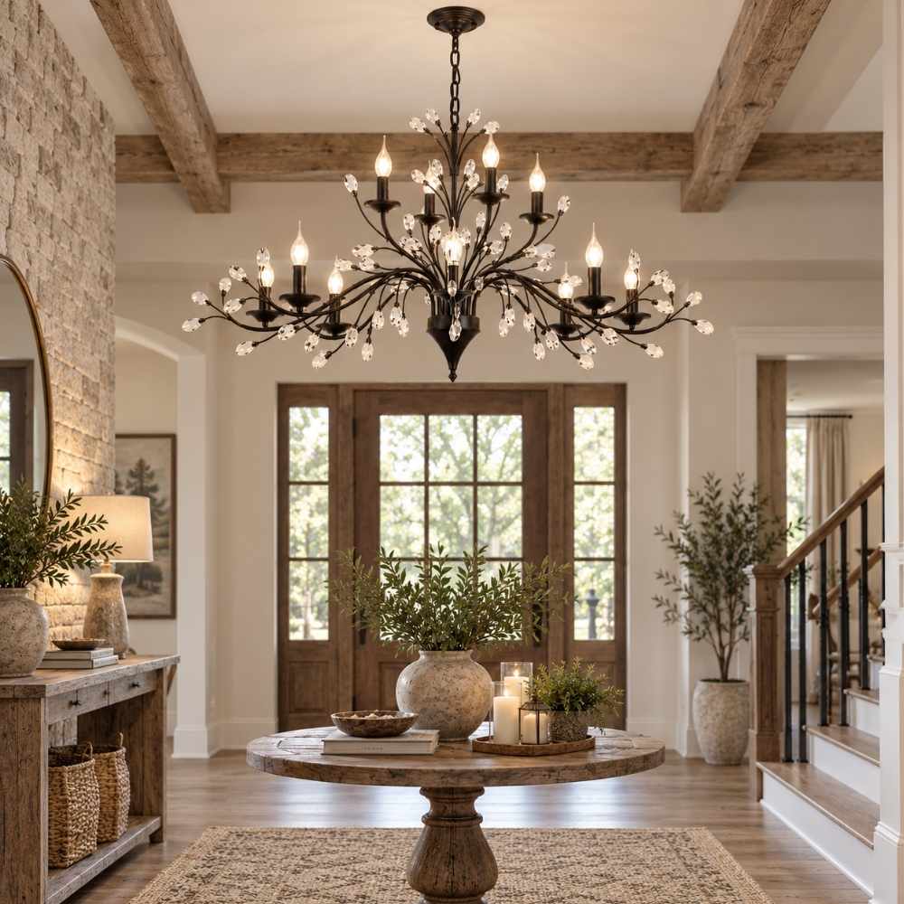 Legen Crystal Iron Chandelier Modern Chandelier