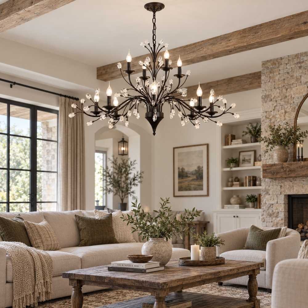 Legen Crystal Iron Chandelier Modern Chandelier