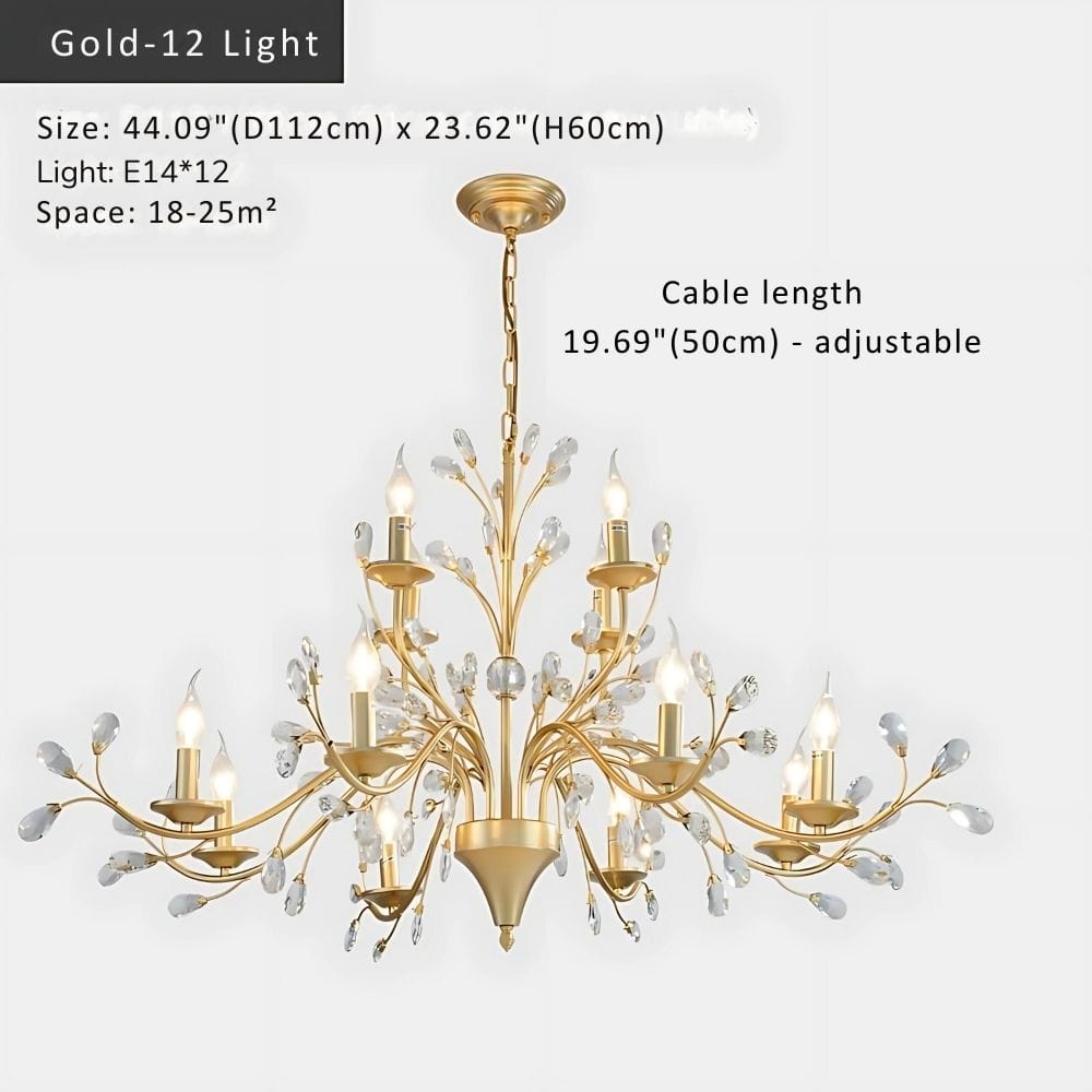 Legen Crystal Iron Chandelier Modern Chandelier