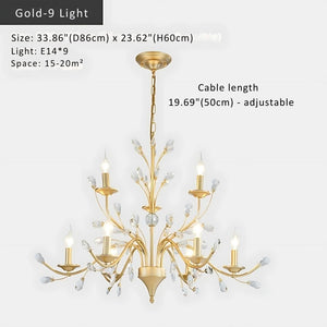 Legen Crystal Iron Chandelier Modern Chandelier