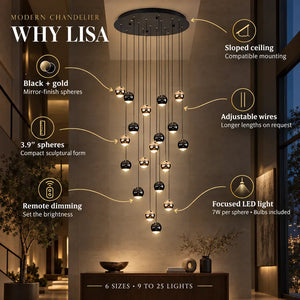 Lisa Grand Entry Chandelier Modern Chandelier