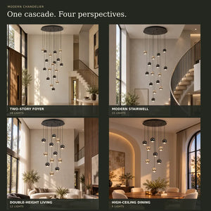 Lisa Grand Entry Chandelier Modern Chandelier